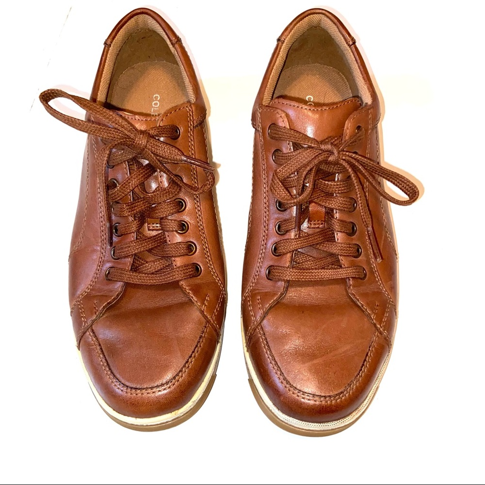 Cole Haan Men's Berkley British tan oxford dress shoe size 8 lace up casual shoe